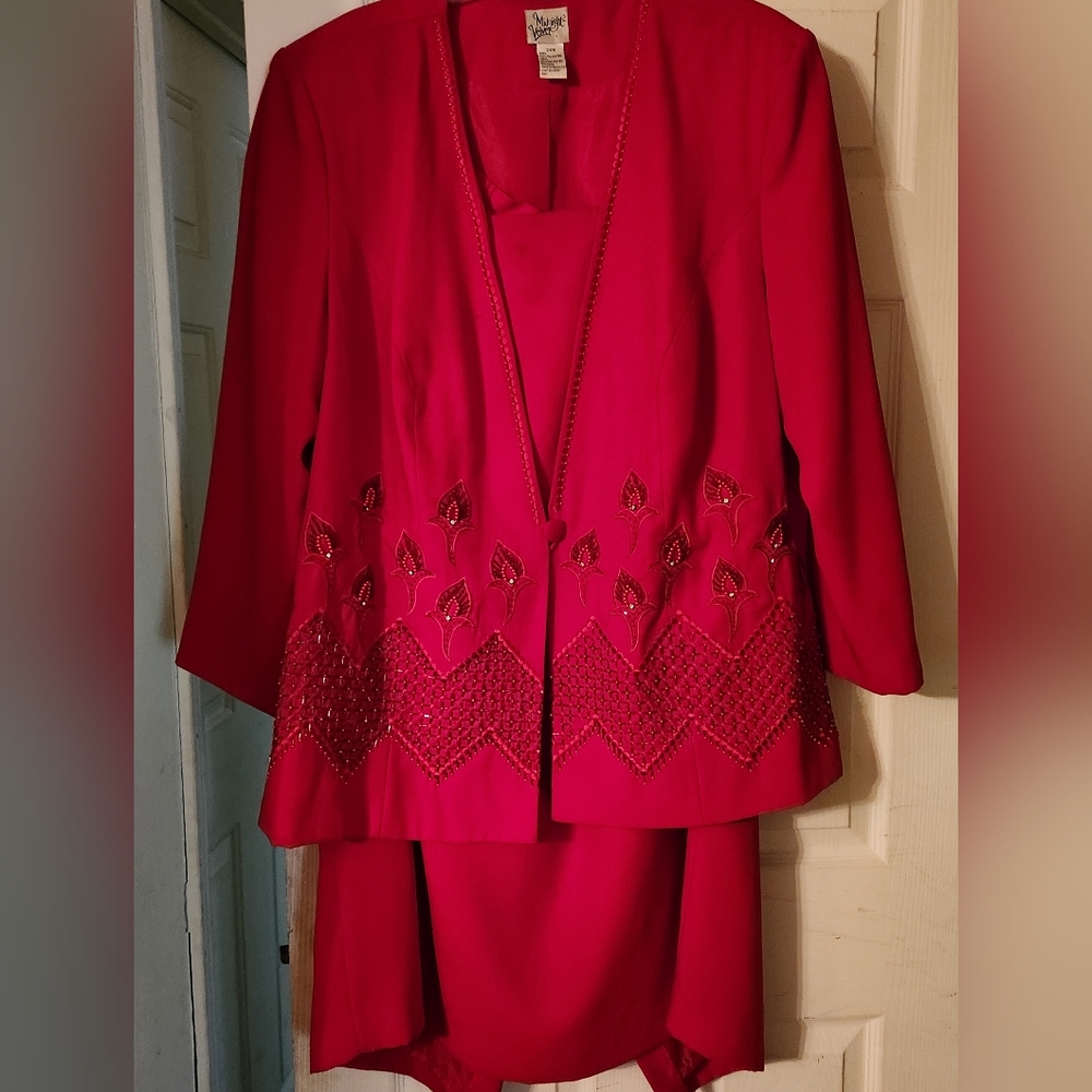 Midnight Velvet Women's Skirt Suit